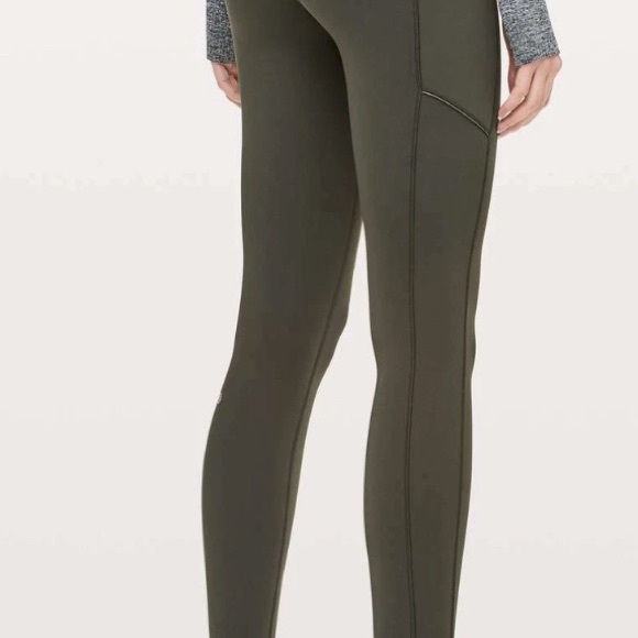 Lululemon Speed Up Tight *Full-On Luxtreme 28" Dark Olive | SIZE: 4 - Picture 2 of 9